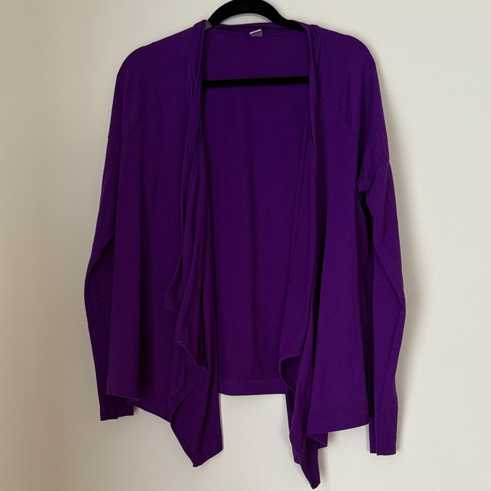 Old Navy Women's Purple Open Front Cardigan Size XS